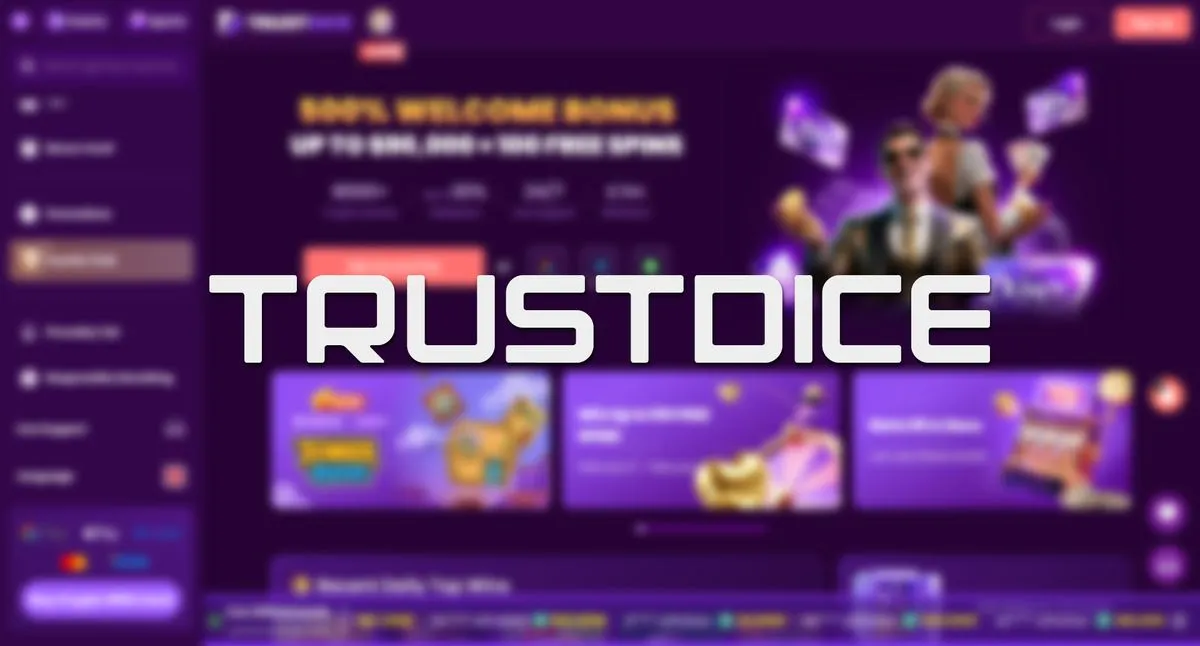 TrustDice casino homepage