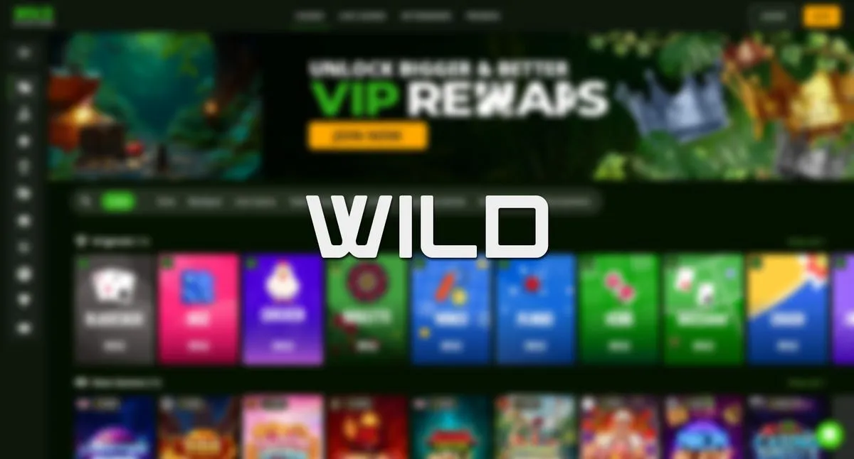 Wild Casino homepage